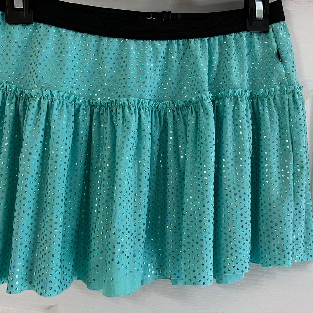 Chic Aqua Mini Skirt